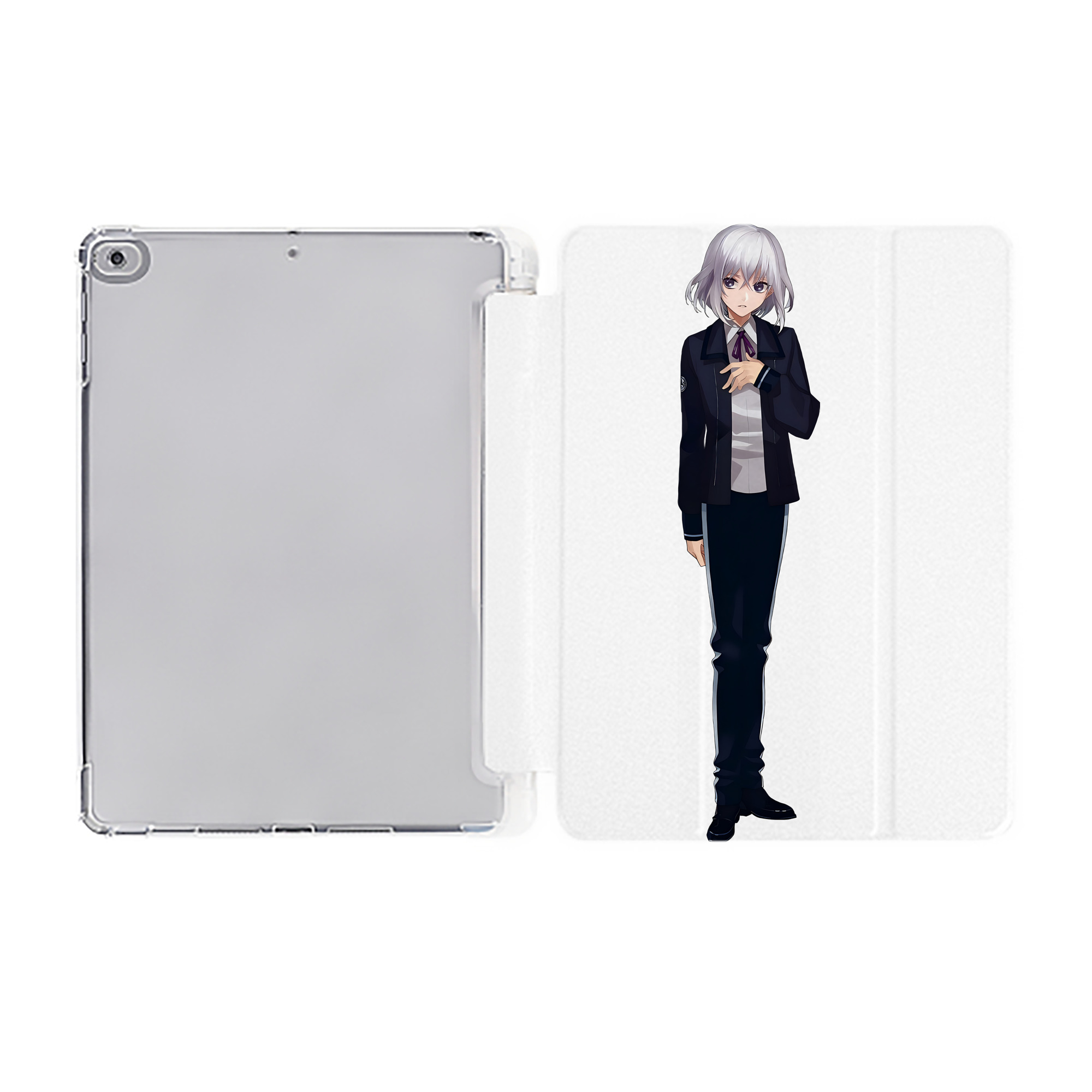 （画像用） 刀剣乱舞 Touken Ranbu IPad ケース ペン収納付き 三つ折りスタンド PUレザー×シリコン 対応機種9.5/10.5/10.9インチ